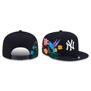 NEW ERA - MLB Baseball Hat - New York Yankees Blooming 9FIFTY Snapback Cap -Navy